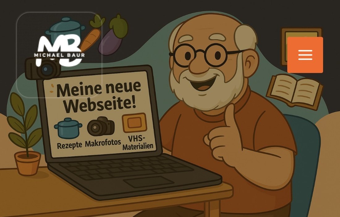 Meine neue Webseite – mibaso.de: Rezepte, Makrofotos, VHS-Materialien