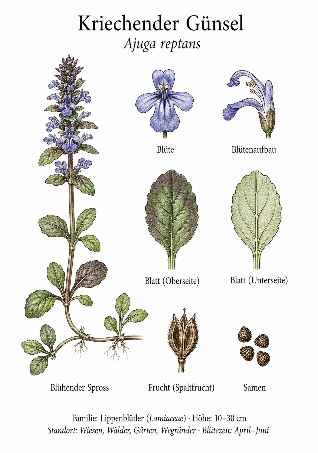 Tafel Kriechender Günsel