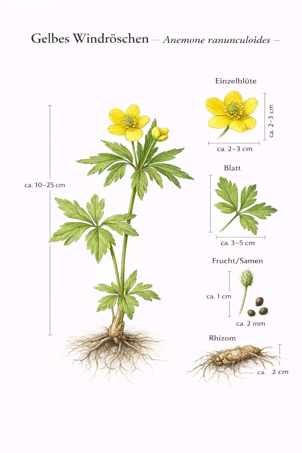 Tafel Gelbes Windröschen