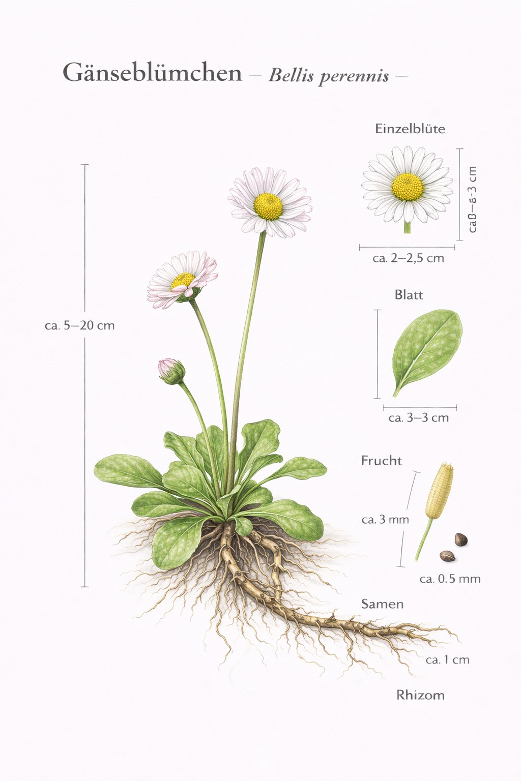 Tafel Gänseblümchen