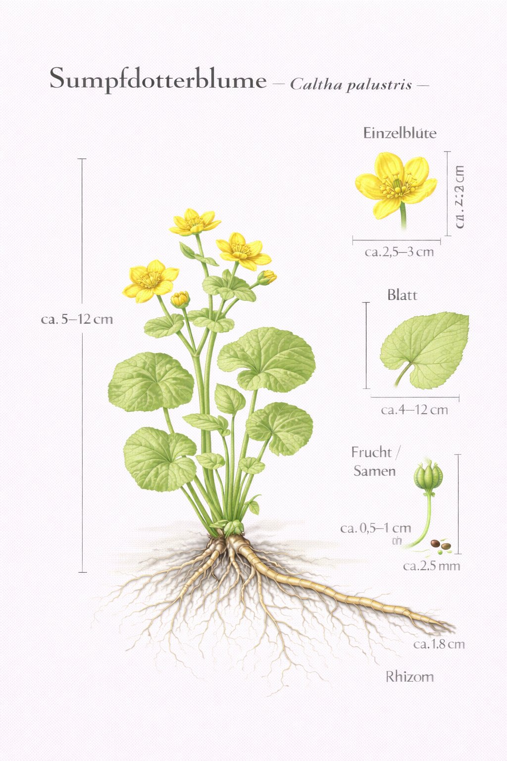 Tafel Sumpfdotterblume