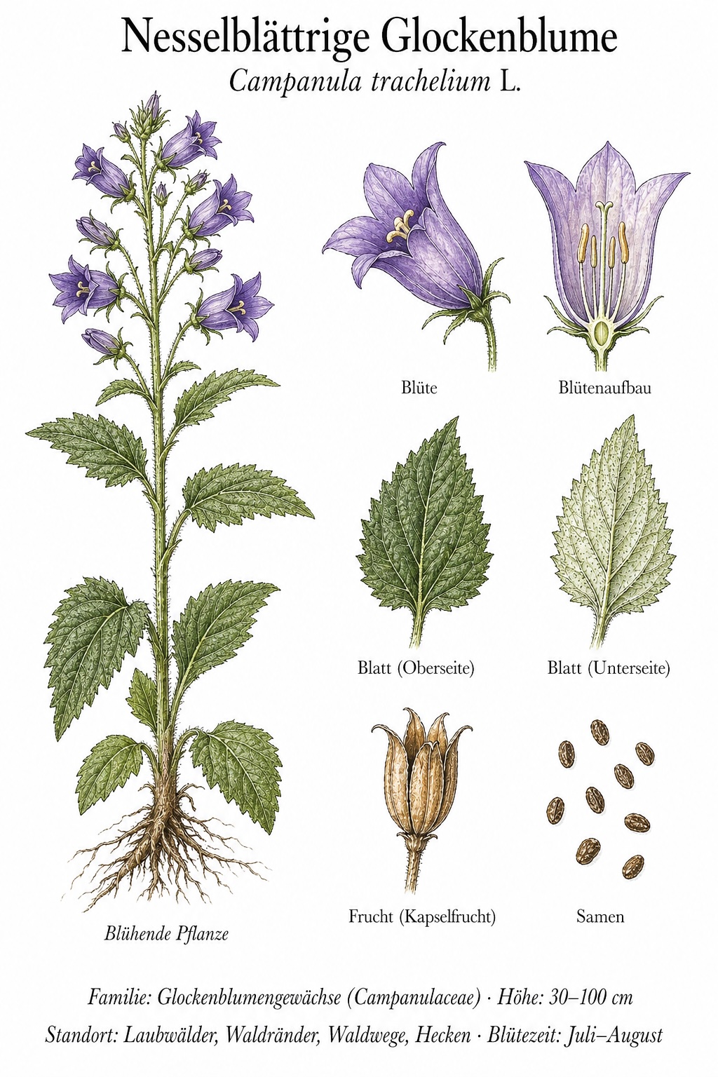 Tafel Nesselblättrige Glockenblume