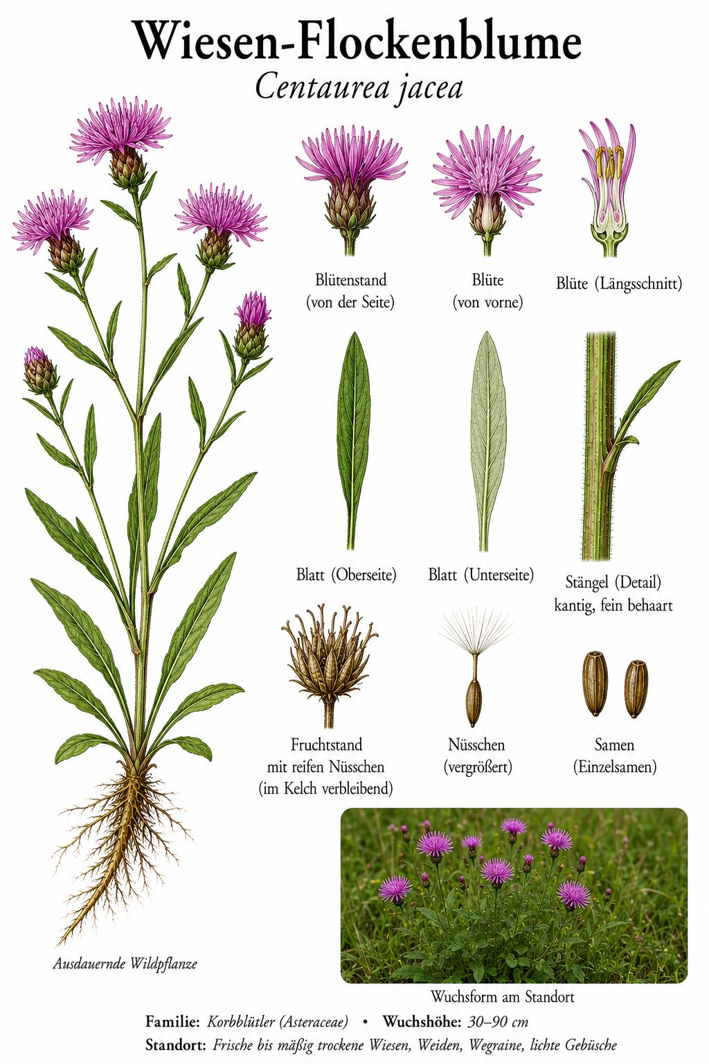 Tafel Wiesen-Flockenblume
