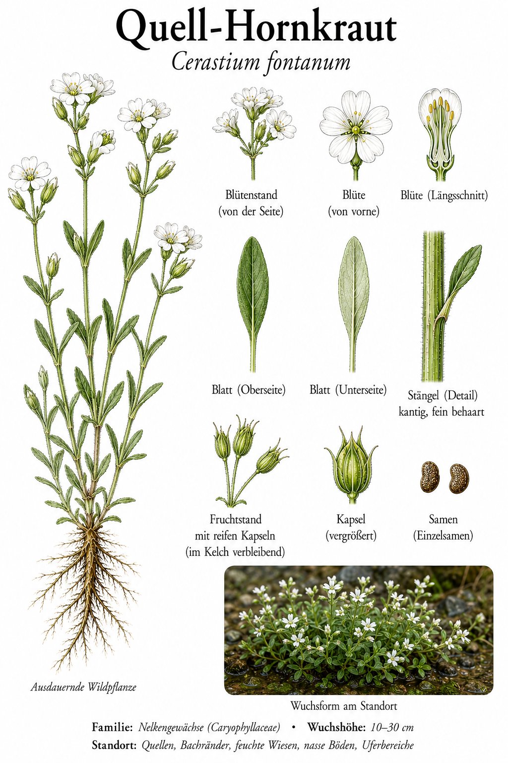 Tafel Gewöhnliches Hornkraut