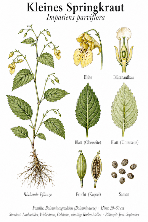 Tafel Kleinblütiges Springkraut