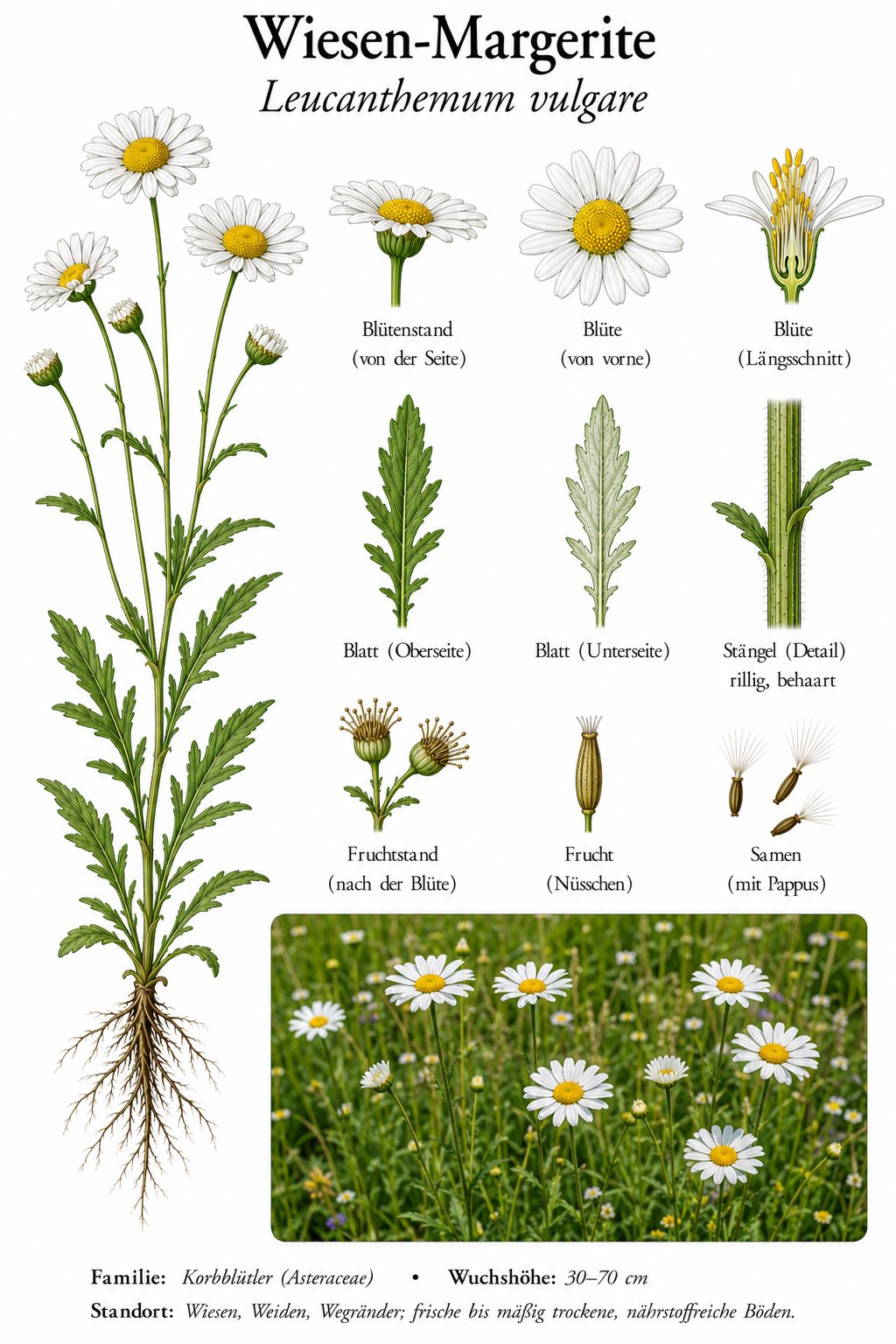 Tafel Wiesen-Margerite