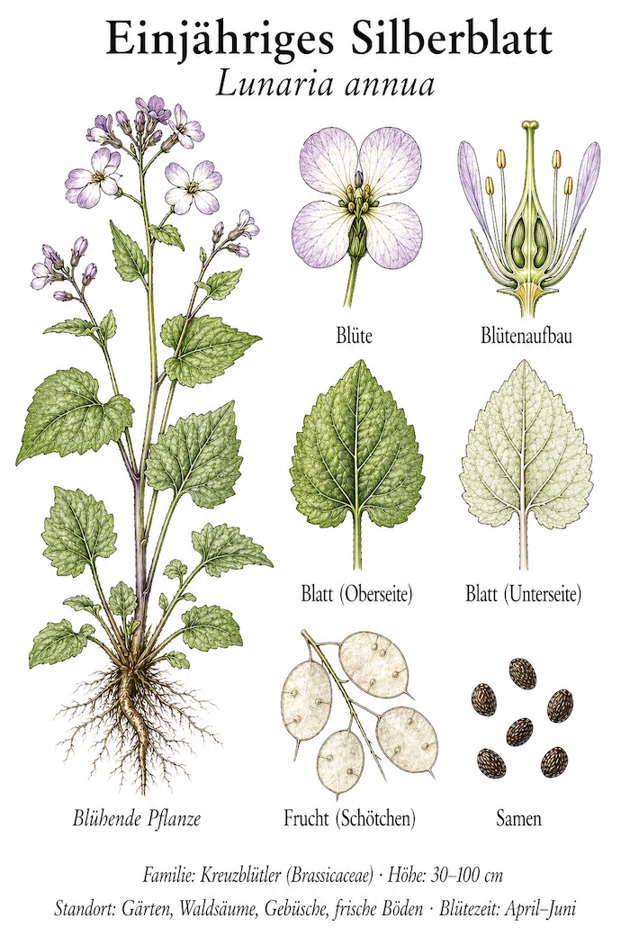 Tafel Einjähriges Silberblatt
