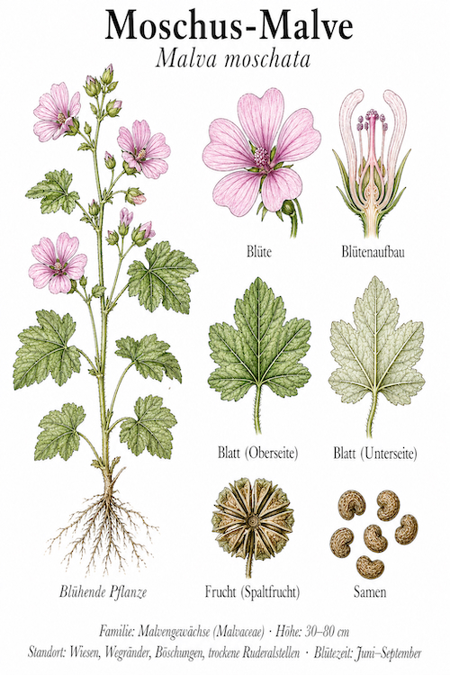 Tafel Moschus-Malve