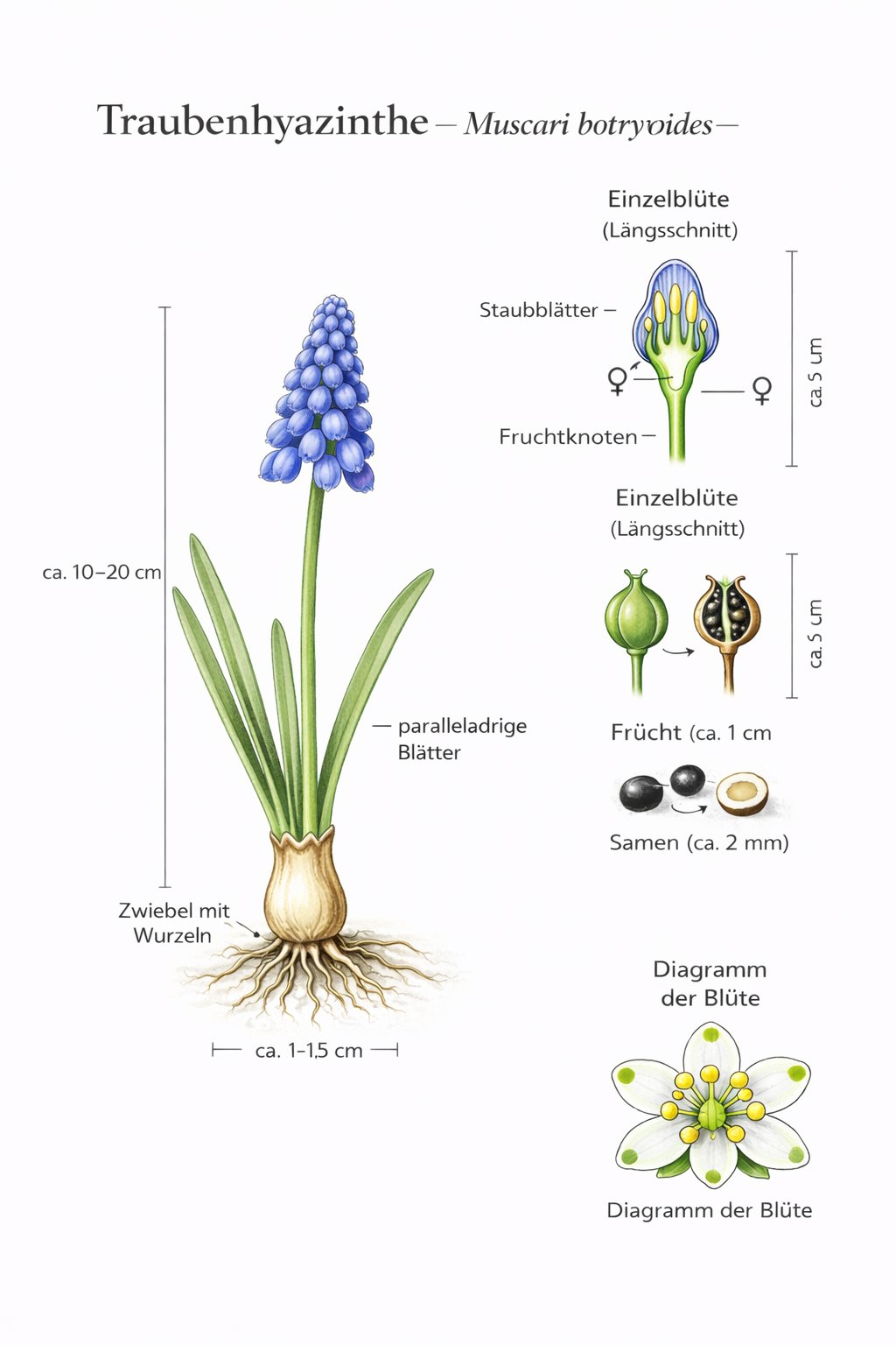 Tafel Traubenhyazinthe