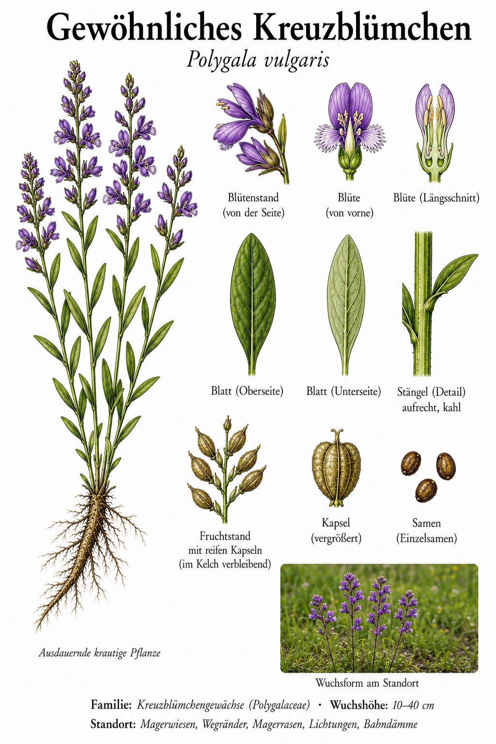Tafel Gewöhnliches Kreuzblümchen