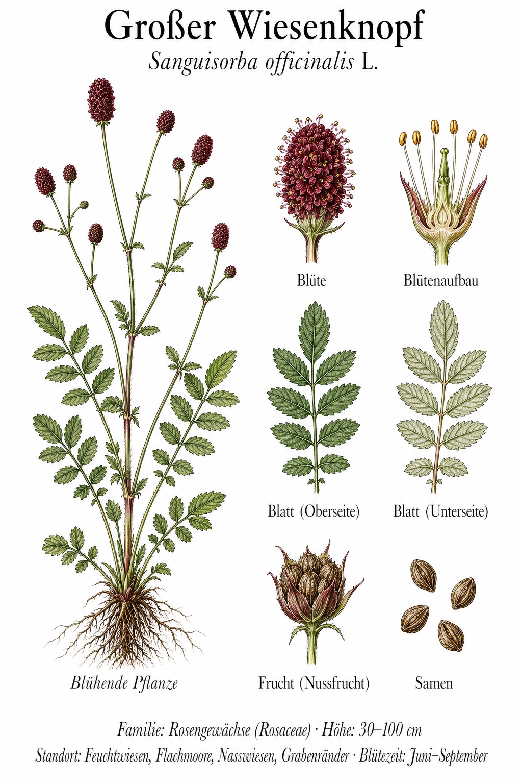 Tafel Großer Wiesenknopf