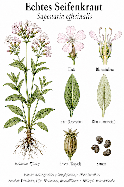Tafel Gewöhnliches Seifenkraut