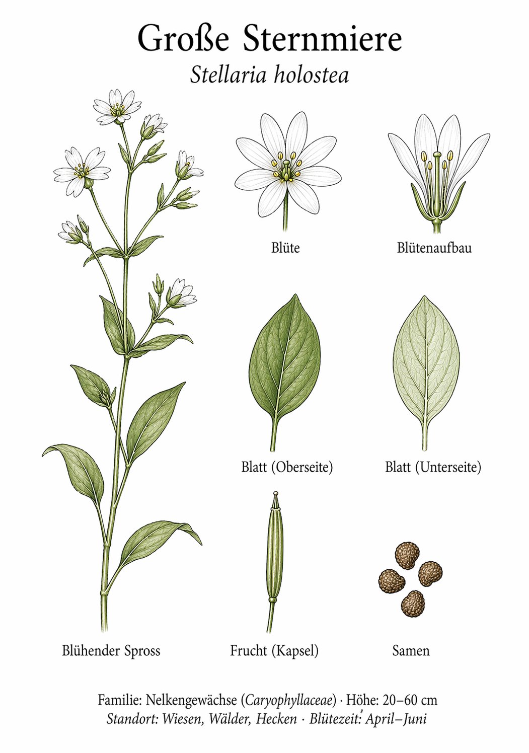 Tafel Große Sternmiere