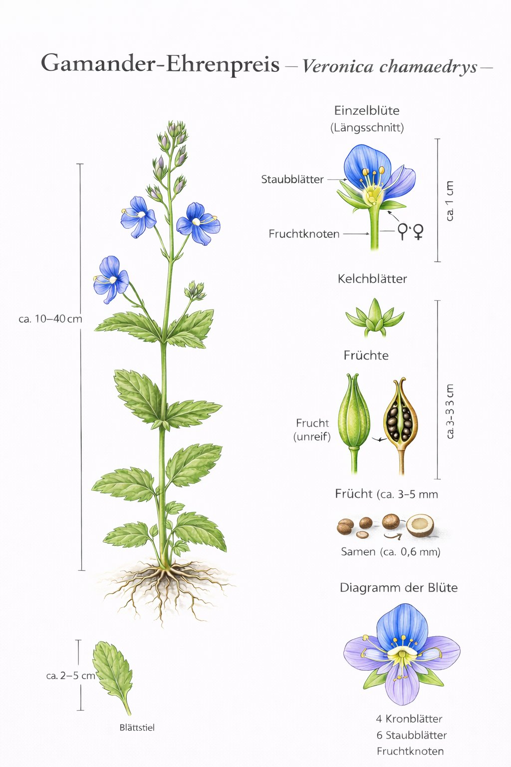 Tafel Gamander-Ehrenpreis